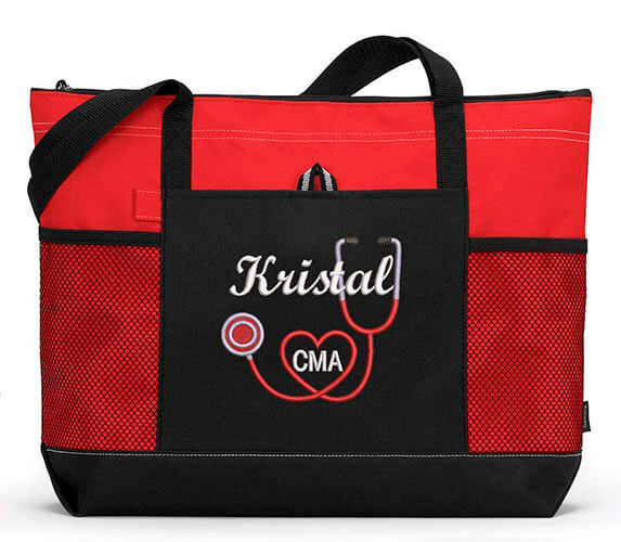 Personalize Embroidered Tote Bag by Simply Custom Life