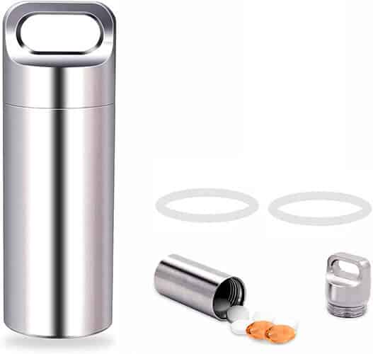The Sturdy Single Chamber Stainless Steel Pill Case