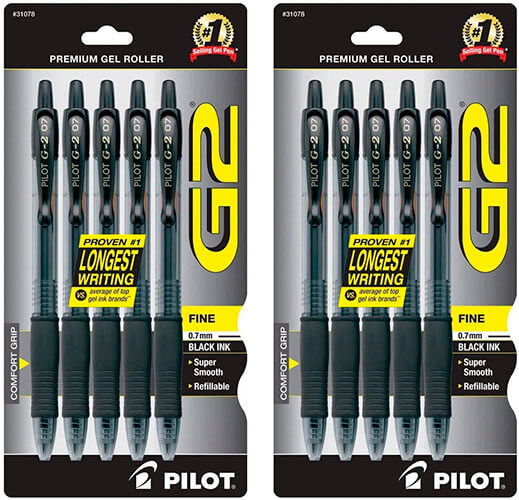 PILOT G2 Premium Rolling Ball Gel Pens