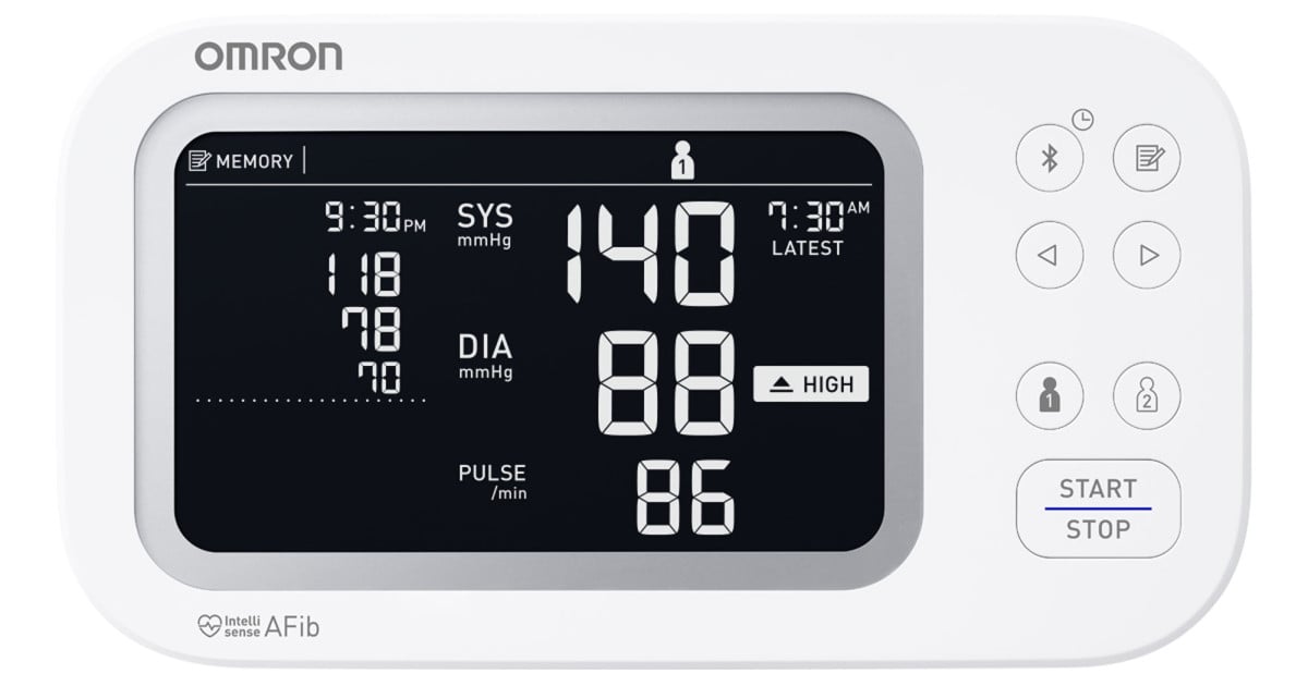 Omron Platinum upper arm blood pressure monitor