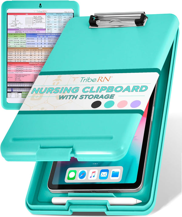 Tribe RN nursing clipboard with storage